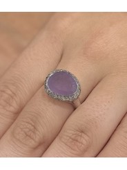 Bague_Améthyte_parme cerclé Diamants gris_Olax SST DIA IG 2R ANH MAT_Rosa Maria Jewellery_Boutique_strasbourg_online_Bijoux