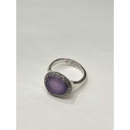 Bague_Améthyte_parme cerclé Diamants gris_Olax SST DIA IG 2R ANH MAT_Rosa Maria Jewellery_Boutique_strasbourg_online_Bijoux