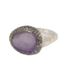 Bague_Améthyte_parme cerclé Diamants gris_Olax SST DIA IG 2R ANH MAT_Rosa Maria Jewellery_Boutique_strasbourg_online_Bijoux