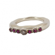 Bague_6 rubis 1 diamant_Poppy 5 (7) S ST DIA RU 6P IG 1P_Rosa Maria Jewellery_Boutique_strasbourg_online_Bijoux_ring