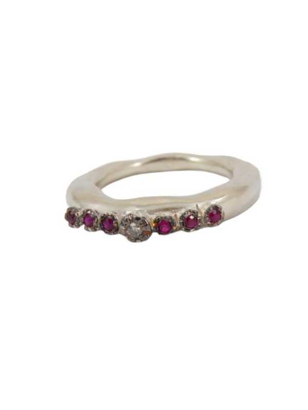 Bague_6 rubis 1 diamant_Poppy 5 (7) S ST DIA RU 6P IG 1P_Rosa Maria Jewellery_Boutique_strasbourg_online_Bijoux_ring