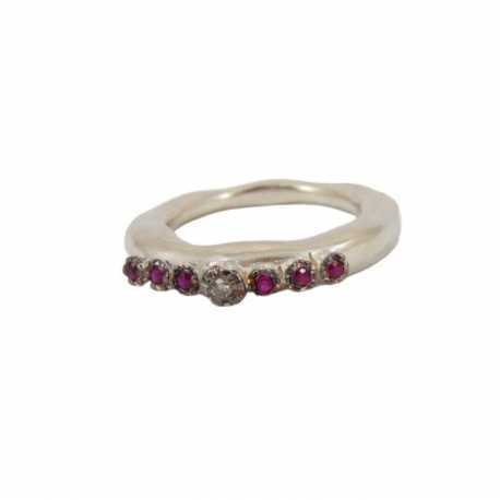 Bague_6 rubis 1 diamant_Poppy 5 (7) S ST DIA RU 6P IG 1P_Rosa Maria Jewellery_Boutique_strasbourg_online_Bijoux_ring