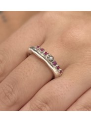 Bague_6 rubis 1 diamant_Poppy 5 (7) S ST DIA RU 6P IG 1P_Rosa Maria Jewellery_Boutique_strasbourg_online_Bijoux_ring