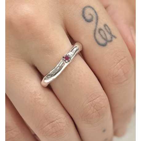 Bague_tête 1 rubis rouge_Poppy_Rosa Maria Jewellery_Boutique_strasbourg_online_Bijoux_ring_5(1) S ST DIX RU