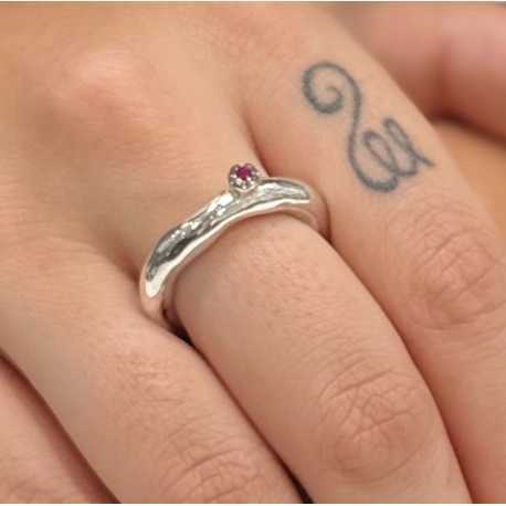 Bague_tête 1 rubis rouge_Poppy_Rosa Maria Jewellery_Boutique_strasbourg_online_Bijoux_ring_5(1) S ST DIX RU