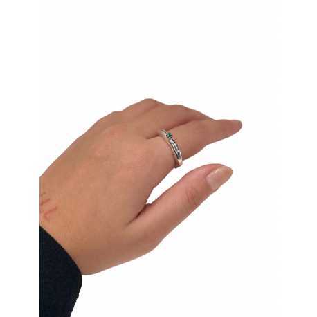 Bague_tête 1 émeraude_Poppy_Rosa Maria Jewellery_Boutique_strasbourg_online_Bijoux_ring_algorithmelaloggia