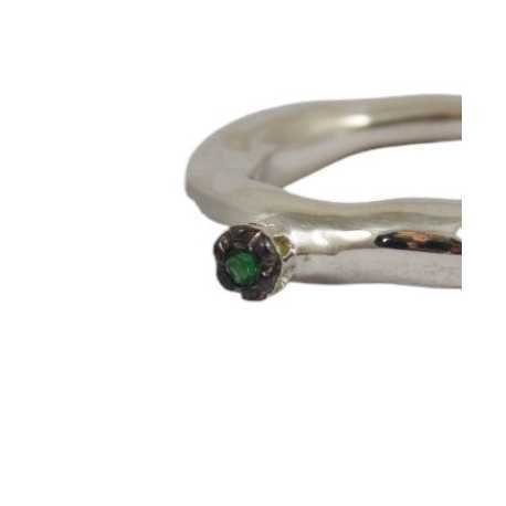 Bague_tête 1 émeraude_Poppy_Rosa Maria Jewellery_Boutique_strasbourg_online_Bijoux_ring_algorithmelaloggia