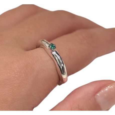 Bague_tête 1 émeraude_Poppy_Rosa Maria Jewellery_Boutique_strasbourg_online_Bijoux_ring_algorithmelaloggia