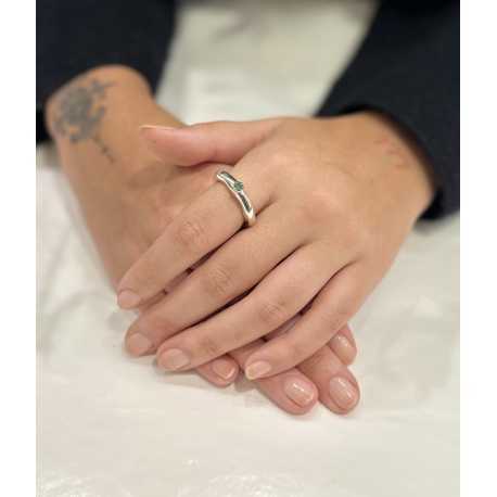 Bague_tête 1 émeraude_Poppy_Rosa Maria Jewellery_Boutique_strasbourg_online_Bijoux_ring_algorithmelaloggia