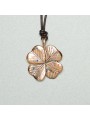 Pendentif_Bronze_trefle_Clover_Saphirs_multi_diamants_tsavorite_0155BR_Catherine Michiels_strasbourg_france_Jewellery
