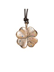 Pendentif_Bronze_trefle_Clover_Saphirs_multi_diamants_tsavorite_0155BR_Catherine Michiels_strasbourg_france_Jewellery