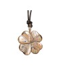 Pendentif_Bronze_trefle_Clover_Saphirs_multi_diamants_tsavorite_0155BR_Catherine Michiels_strasbourg_france_Jewellery