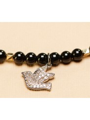 Collier_Colombe Argent Diamants Agate noir_FW2305_Catherine Michiels_strasbourg_france_Bijoux_Jewellery_homme_femme