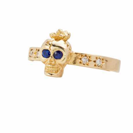 Bague_Fine Small_Bob_Or Saphir Diamants blanc_TPBSD_Catherine Michiels_strasbourg_france_Bijoux_Jewellery_homme_femme