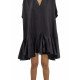 Robe v Courte plissée voile bas Noir Divine Mini dress RP01D 2572 U 09 Rick Owens Femme boutique tendance strasbourg france