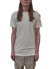 T-shirt Blanc manches courtes Level Tee RU01D 3264 JA 11 Rick Owens Homme boutique online algorithmelaloggia strasbourg