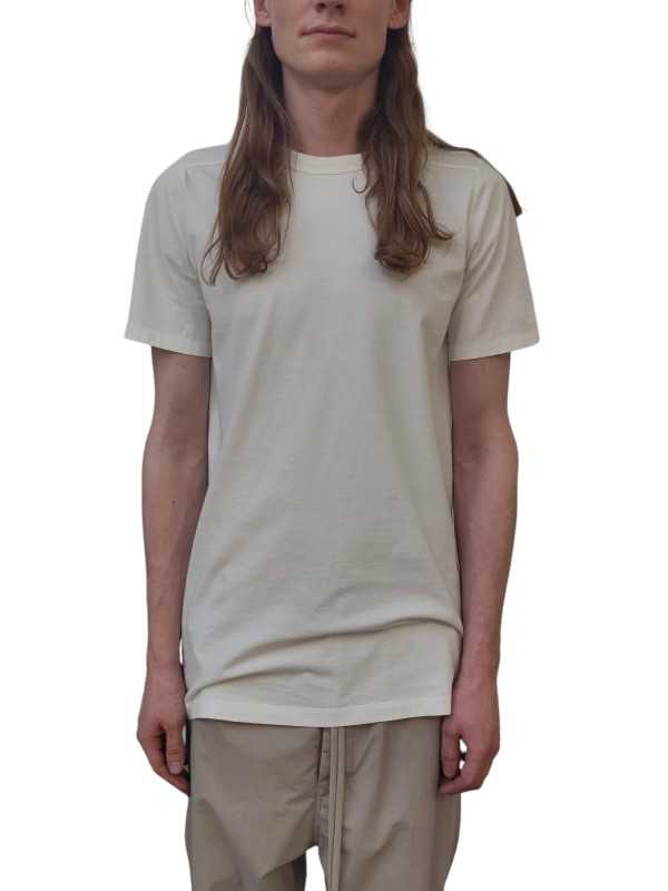T-shirt Blanc manches courtes Level Tee RU01D 3264 JA 11 Rick Owens Homme boutique online algorithmelaloggia strasbourg