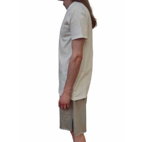 T-shirt Blanc manches courtes Level Tee RU01D 3264 JA 11 Rick Owens Homme boutique online algorithmelaloggia strasbourg