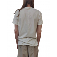 T-shirt Blanc manches courtes Level Tee RU01D 3264 JA 11 Rick Owens Homme boutique online algorithmelaloggia strasbourg