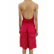 Short japonette Rouge poches Lido Boxer RP01D 2320 J 03 Rick Owens Femme strasbourg boutique france online