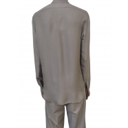 Chemise Dust pressions Faun Shirt soie viscose cloquée RU01D 3290 CQ 34 Rick Owens Homme boutique online avant garde