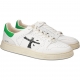Sneakers Quinn cuir blanc spoiler vert fluo 6683 Premiata homme baskets mode shop online boutique strasbourg france