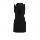 Robe smoking noir resille épaule AB574 4421 110 Elisabetta Franchi Femme Algorithme Strasbourg Boutique