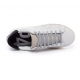 Sneakers basic Cuir Blanc spoiler noir JOHN Whi Cblk P448 Femme strasbourg baskets boutique