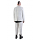 Veste costume écru carraux noir lin coton LM142 blanc La Haine Inside Us Homme strasbourg boutique algorithme la loggia
