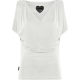 Top cupro drapé v blanc 24707 09 RRD Femme Roberto Ricci Design Strasbourg shop mode tendance 