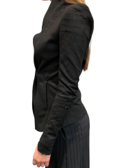 Veste Cuir dévoré Noir LW733 La Haine Inside Us Femme Boutique Strasbourg Online tendance shopping alsace vêtements