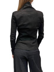 Veste Cuir dévoré Noir LW733 La Haine Inside Us Femme Boutique Strasbourg Online tendance shopping alsace vêtements