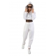 Blouson lin viscose hoodies blanc LW674 La Haine Inside Us Femme strasbourg boutique online avant garde