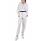Blouson lin viscose hoodies blanc LW674 La Haine Inside Us Femme strasbourg boutique online avant garde