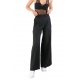 Pantalon large plissé noir poly LW648 La Haine Inside Us Femme Boutique Strasbourg Online shopping alsace tendance été