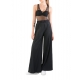 Pantalon large plissé noir poly LW648 La Haine Inside Us Femme Boutique Strasbourg Online shopping alsace tendance été