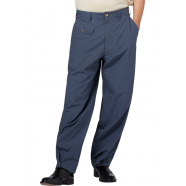 Pantalon large poche plaquée & boutons bas bleu pétrole M1R 827Y M01673 47