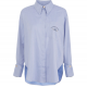 Chemise liquette oversize rayée oxford bleu Elisabetta Franchi Femme CA034 5999 019 boutique strasbourg vêtements france