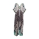 Robe kaftan print oiseau de feu blanc turquoise BALLA Mes Demoiselles Paris Femme boutique strasbourg online