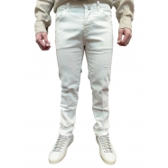Jeans blanc petits trous Scott Jacob Cohen Homme UQE1530S3848751D