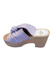 Sabot Nœud cuir parme 8,5cm YOJI SOFT Youyou Boutique Strasbourg Online 