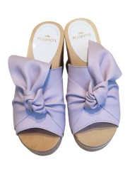 Sabot Nœud cuir parme 8,5cm YOJI SOFT Youyou Boutique Strasbourg Online 