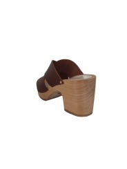 Sabot YZIS croisé cuir havana 7,5cm Youyou Femme Boutique Strasbourg Online 