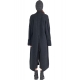 Manteau long tricot Yack Gris fente arrière haute poches DK01 80 Isabel Benenato Femme Boutique Strasbourg Online 