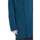Gilet long capuche Yack bleu pétrole UK24 71 isabel benenato homme boutique strasbourg vêtement mode online