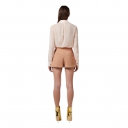 Short court pinces rose nude SH008 283 Elisabetta Franchi Femme boutique online woman fashion mode pant