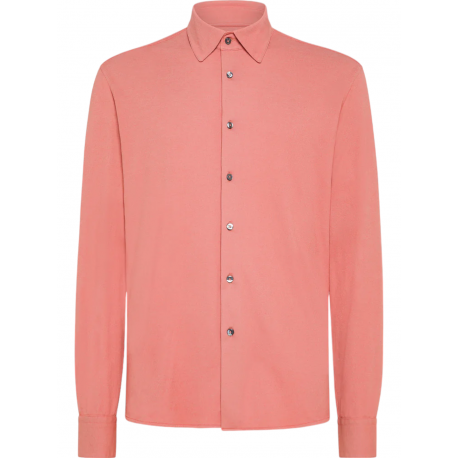 Chemise maille rose saumon 24259 30 rrd Roberto Ricci design boutique strasbourg france online shirt men