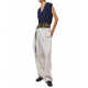 Pantalon large lien taille Ecru Corda laine PAN0003 10053 Seven Gauge