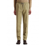 Pantalon lin vert amande slim élastique taille M1R 921T M01427 63 Paul Smith Homme