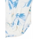 Chemise blanc fleurs bleues vert voile coton W1R 326BB M10975 40 Paul Smith Femme Strasbourg boutique Online woman shirt